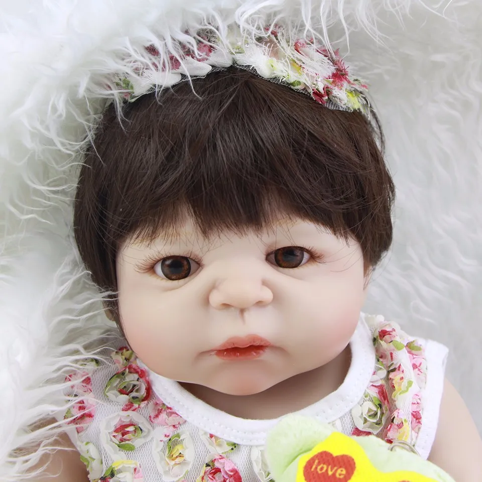 23 &quotполностью силиконовая кукла Reborn Girl Реалистичная ручной работы