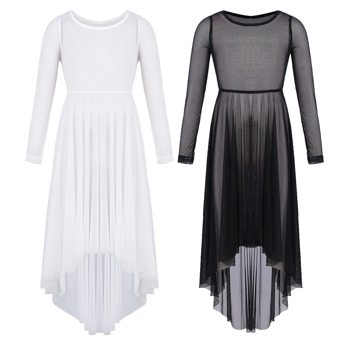 Платье с заниженным подолом для празднования духа балета современного танца