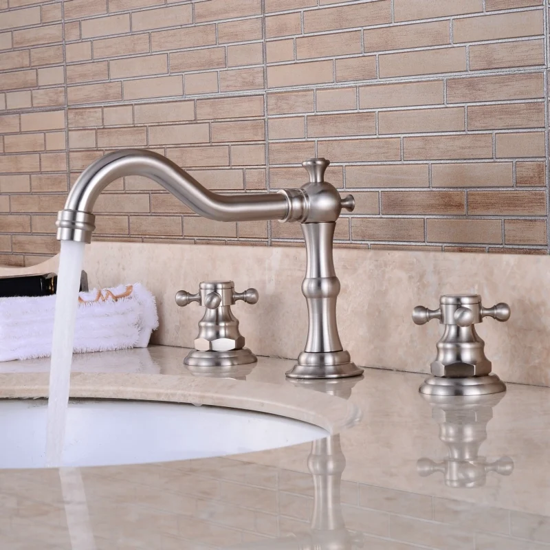 Европейский античный/черный бронзовый латунный кухонный кран