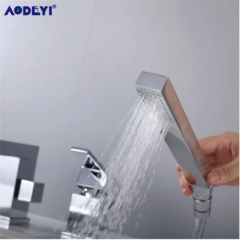 Набор латунных кранов для ванны AODEYI в римском стиле выдвижная ручная Лейка душа