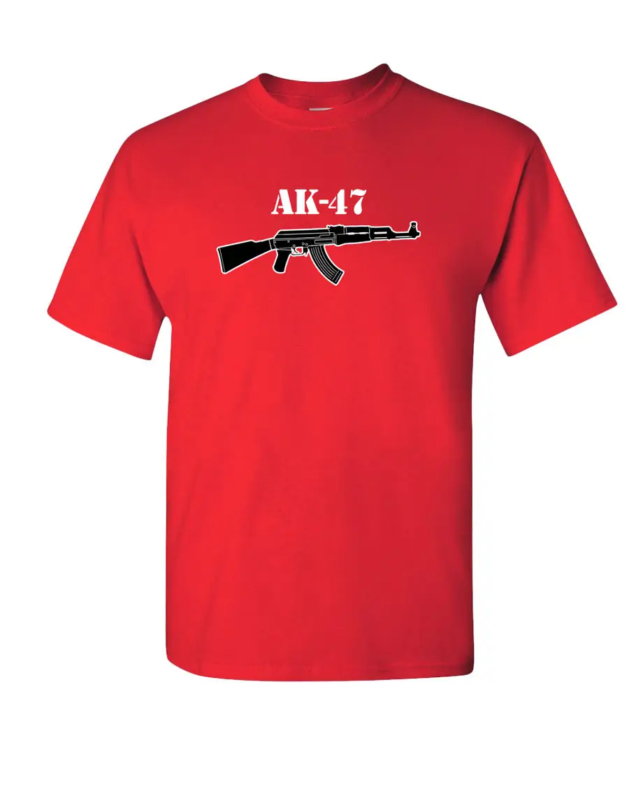 AK-47 футболка Калашников Riffle AK 47 русский пистолет Эль Чапо пулемет 3 цвета | Мужская