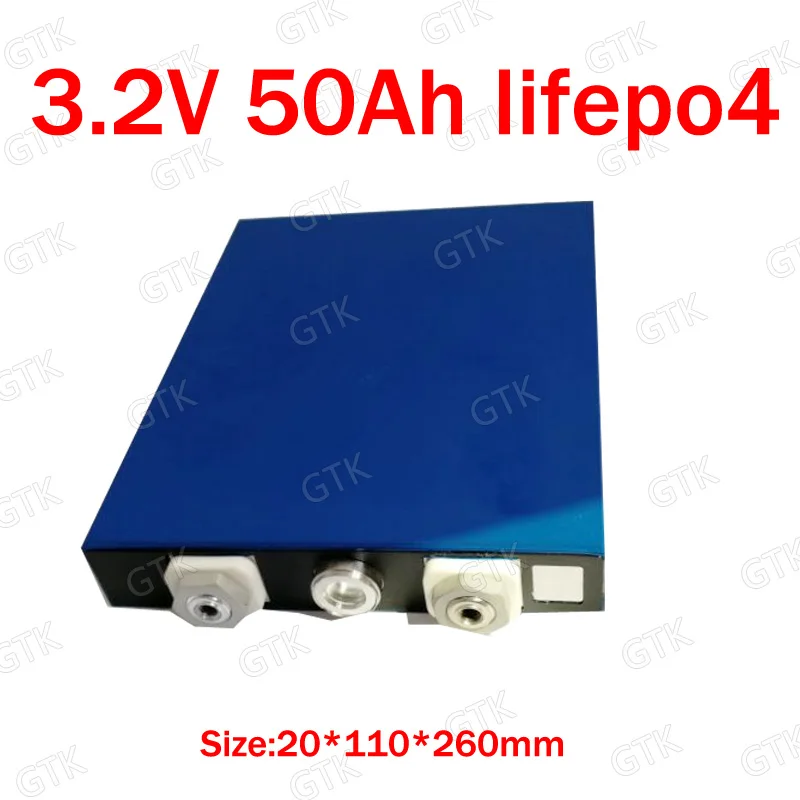 4 шт. GTK lifepo4 3 2 В 50Ah литиевая батарея 3C 150A высокий сток для diy 12 солнечной энергии