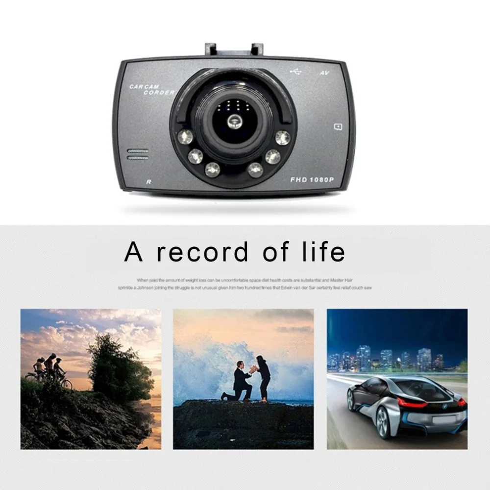 G30B двойной объектив Автомобильный видеорегистратор фронтальная камера Full HD 1080P внешняя задняя камера 720*480P H.264 g-сенсор Dash Cam две камеры s