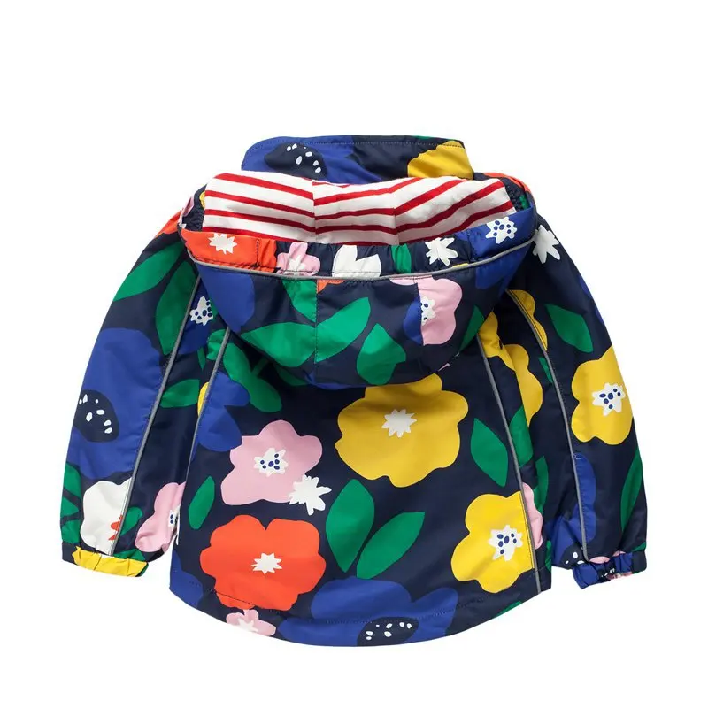 Baby Girls Jacket Spring Tao 2021 Modis Coat Water Resistant Windproof Kids Hooded Outerwear Children Rain Windbreaker | Детская одежда