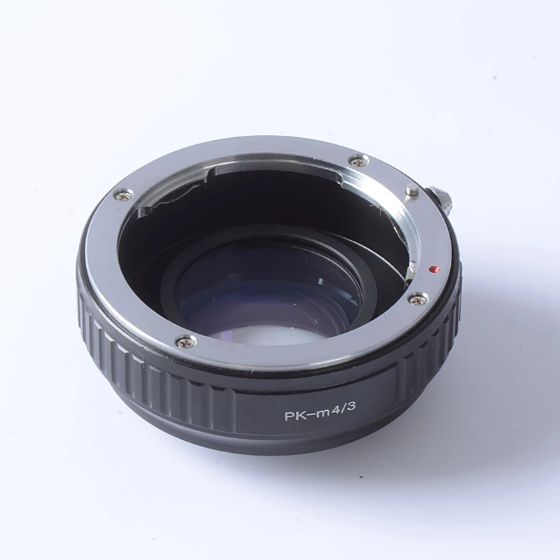 Фокусное Редуктор speed booster turbo адаптер для объектива Pentax PK объектив к m4/3 опоре камеры GF5 GF6 GX7 EM5 E-PL6 E-PL5 E-PM2 OM-D