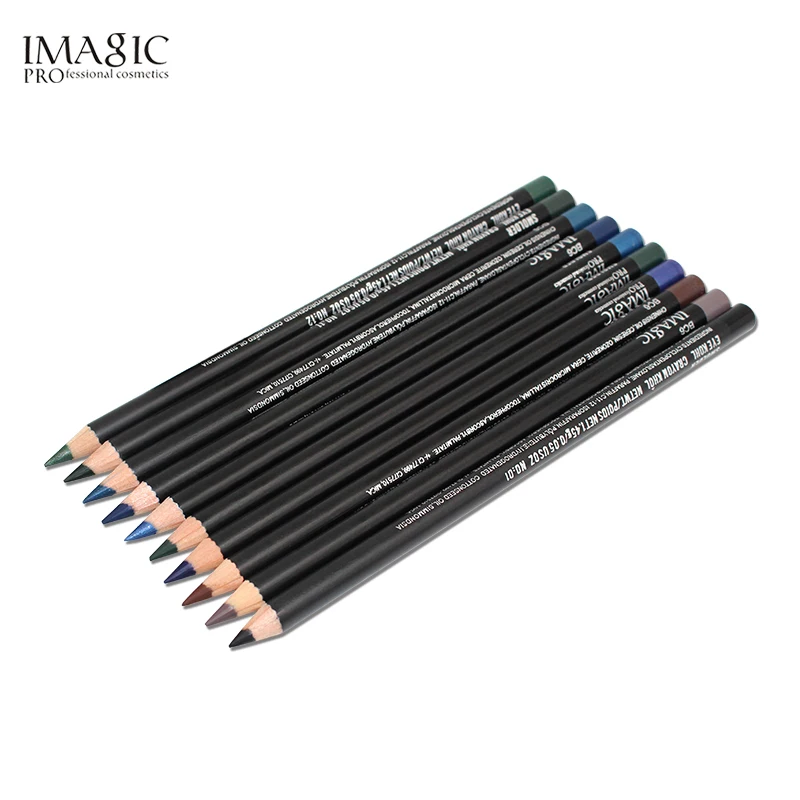 IMAGIC 10/Pcs Fashion Matte Colors Eyeliner Pencil Makeup Waterproof Long Lasting Eye Cosmetics Maquiagem Easy to Wear |