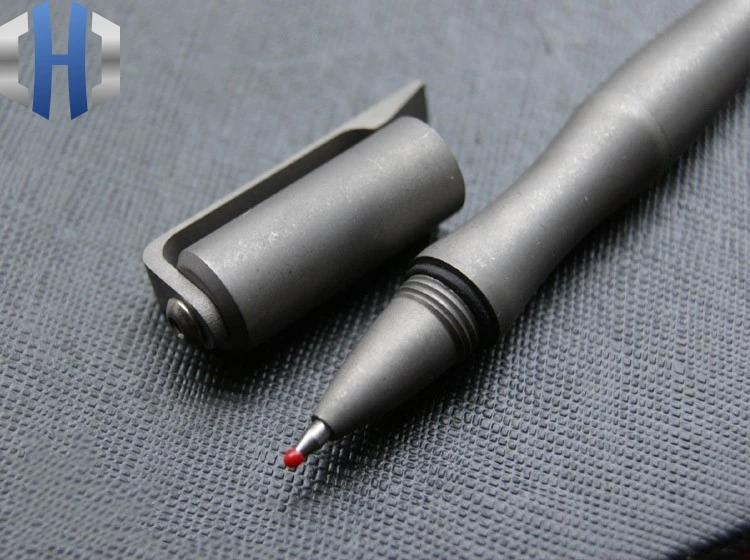 

EDC Titanium Alloy Stone Wash Light Portable Tool Tactical Pen Signature Pen Black Pen