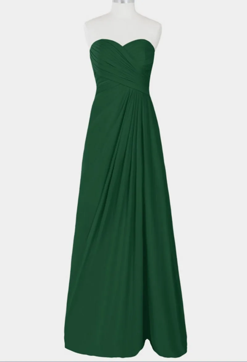 Long New Bridesmaid Dresses Chiffon Sweetheart Special Occasion Party Formal Gowns | Свадьбы и торжества