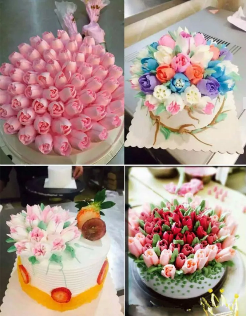 12 шт./компл. из нержавеющей стали большой размер русские насадки для тюльпана