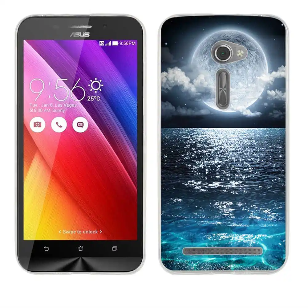 Роскошный чехол-накладка с цветами для ASUS Zenfone 2 ZE500CL силиконовый мягкий чехол