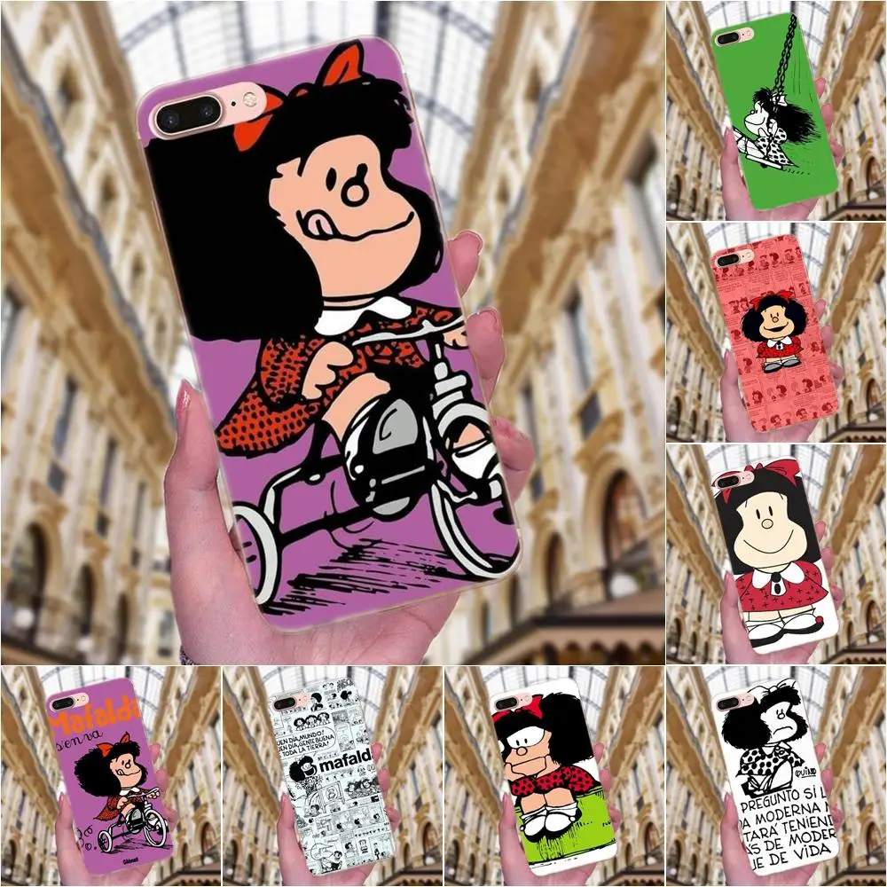 Mafalda для Huawei Mate 7 8 9 10 20 P8 P9 P10 P20 P30 Lite Plus Pro 2017 Мягкий Силиконовый ТПУ прозрачный