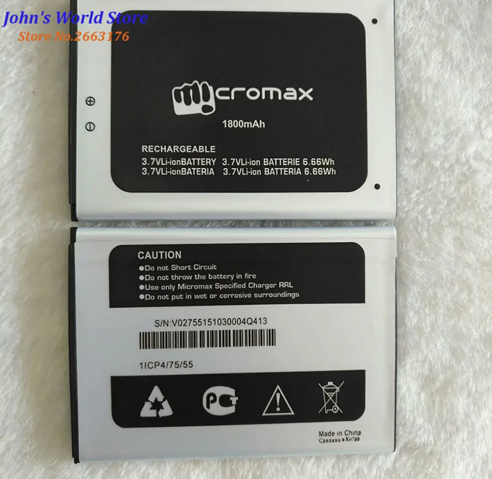 Высококачественная оригинальная запасная батарея для Micromax Q413 мобильный телефон