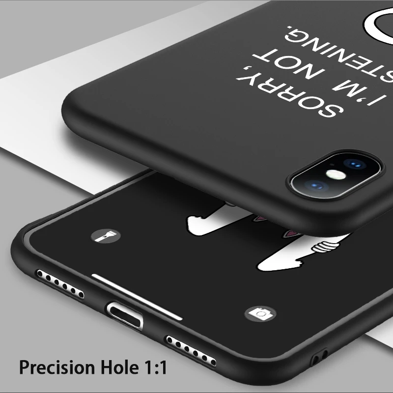 Lovebay мягкий чехол для телефона с кошкой для iphone 7 8 6 6S Plus 5 5S SE XS Max XR X мультяшный силиконовый чехол для телефона