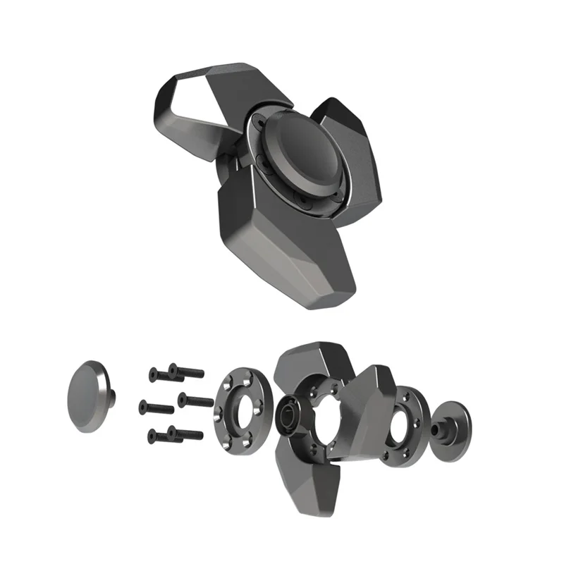 3/комплект DIY Спиннеры ручной Spinner палец Tri Металлический матовый черный EDC handspinner