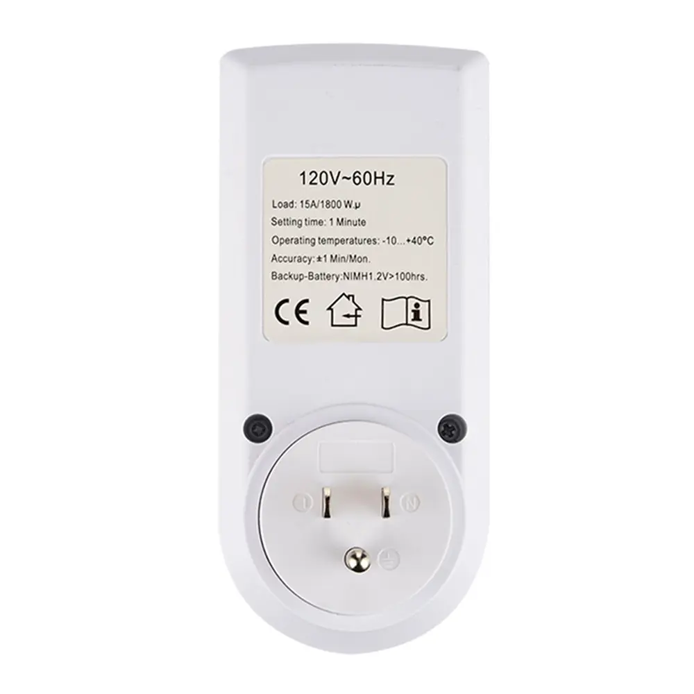 Цифровая розетка с таймером ЖК дисплеем 10 программируемых программ переключения