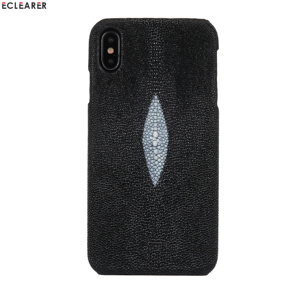 Модный кожаный чехол с натуральным жемчугом и рыбьей кожей для iPhone XS MAX/XR, задняя крышка, Роскошный кожаный чехол для iPhone XR XS MAX