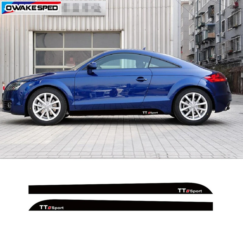 Спортивные полосы для Audi TTS TT наклейка из углеродного волокна на боковую дверь