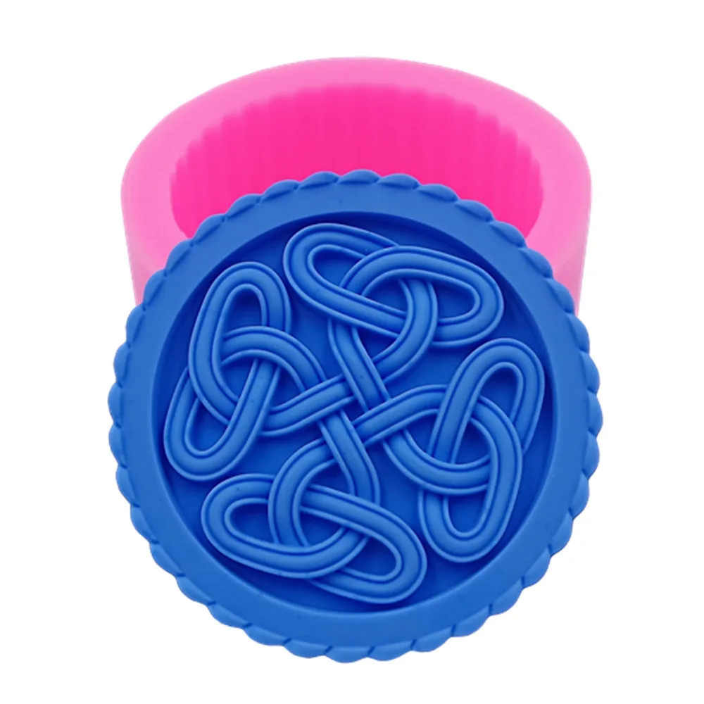 Круглая форма для мыла ручной работы красивая силиконовая изготовления