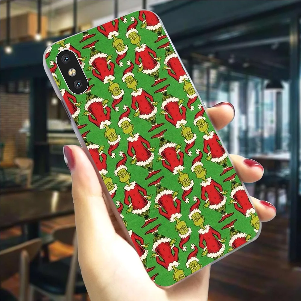 K1034603 Monster Grinch палантин чехол для телефона с рождественским рисунком для iPhone 6S чехол 5 5S SE 6/6 6S Plus 7 8/7 10 Plus X XS XR Xs Max жесткий чехол - Цвет: K1034603