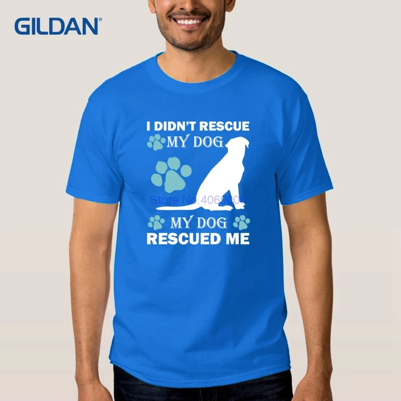 Rescue Dog интересные футболки конструкции 2018 в футболка быстрое высыхание | Мужская