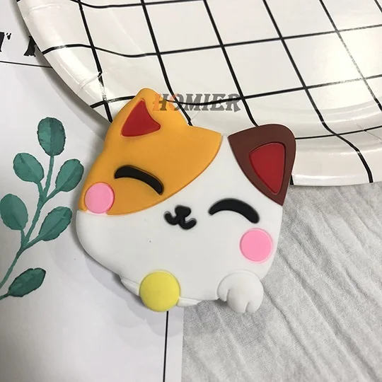 Lucky Cat Универсальный кронштейн-подставка для телефона, расширяющаяся подставка, растягивающийся держатель для телефона, милая мультяшная подставка для iphone 6 7 8 X XS - Цвет: Lucky Cat