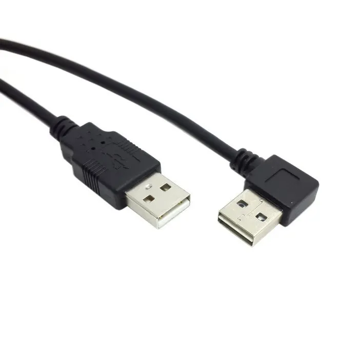 Новый кабель передачи данных USB 2 0 папа-папа 100 см Реверсивный дизайн левый и