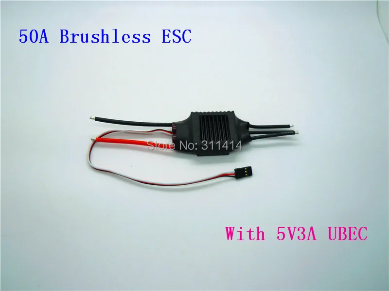 Контроллер скорости бесщеточного двигателя 2 шт./лот RC hobby ESC 50A 50ABEC3A 2-4S абсолютно