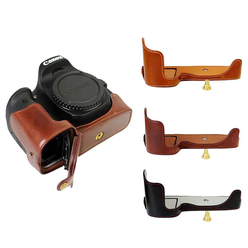 Новый корпус для половины камеры из искусственной кожи Canon EOS 80D нижняя крышка