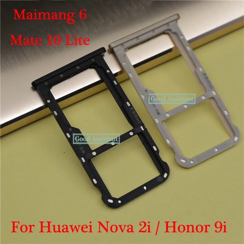 Для Huawei maimang 6 / Nova 2i Honor 9i Mate 10 Lite G10 Plus лоток для Sim-карт Micro SD слот части адаптер