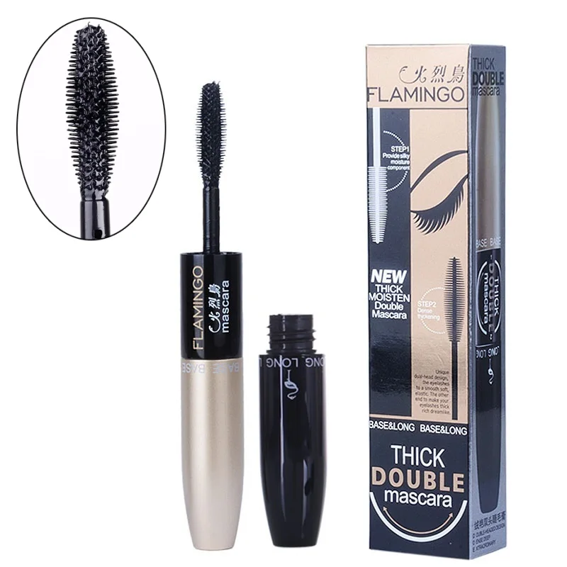 2 шт. двухсторонняя Водостойкая тушь для ресниц с эффектом кормления и