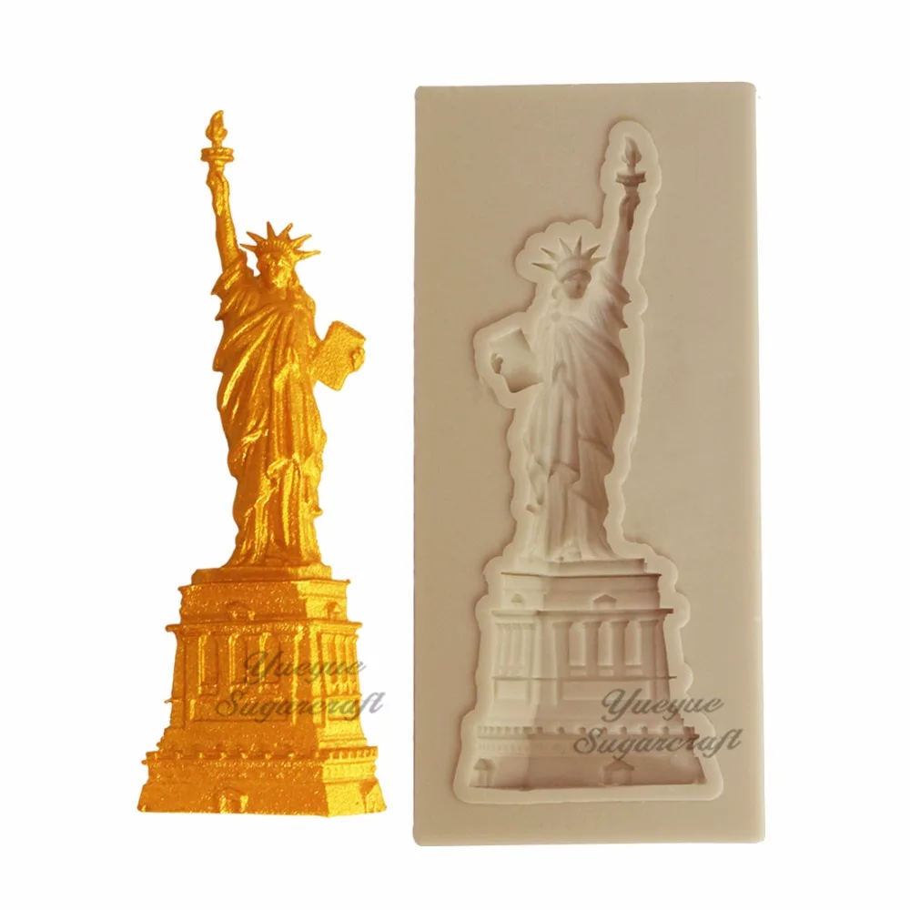 Yueyue Sugarcraft статуя свободы силиконовая форма для помадки инструменты украшения