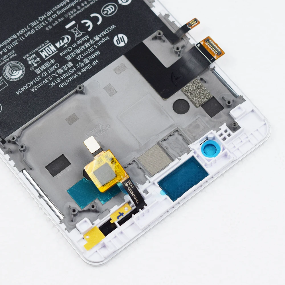 Для hp сланец 6 голос Tab Полный ЖК дисплей Touch панель экран стекло сборки заменитель инструментов планшета с рамки