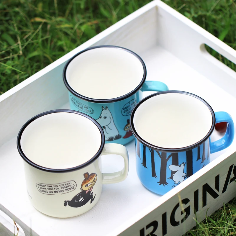 Moomin мультяшная керамическая чашка для влюбленных подруг, друзей, подарок на день рождения, прекрасный Бегемот, маленькая моя девочка Ami, 3 цвета, мини кофейная чашка