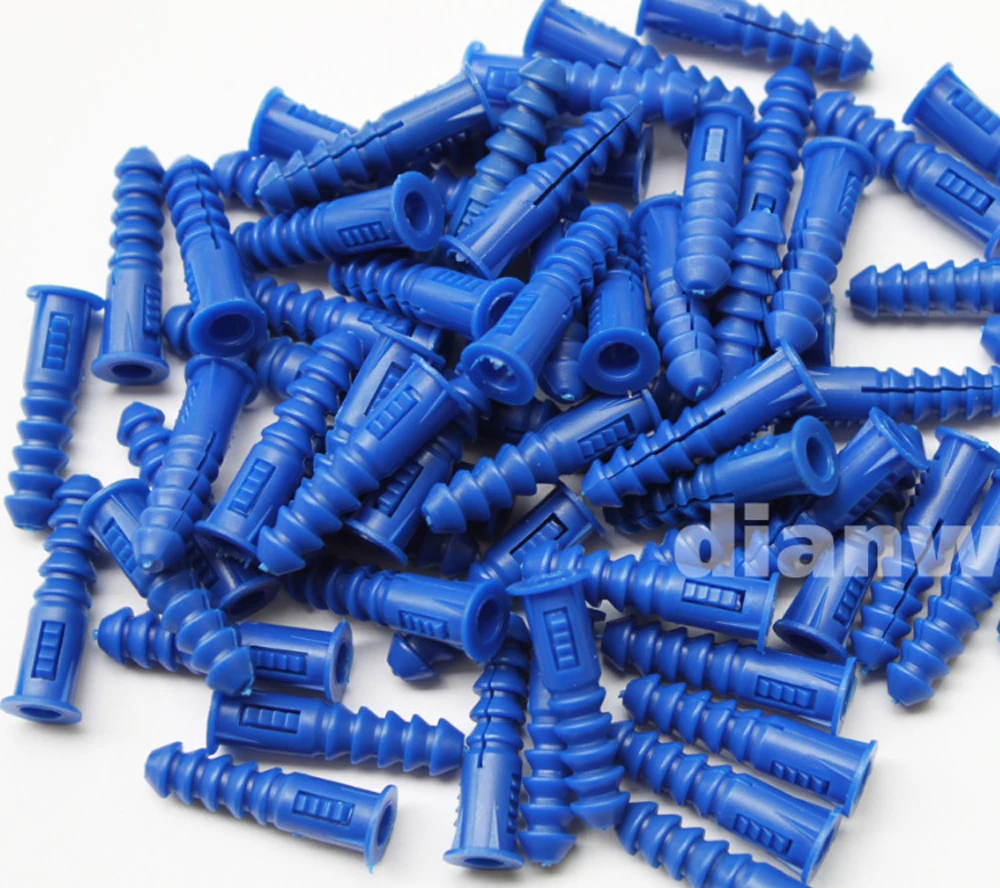Высокое качество оптовая продажа 6 4x30 мм ребристая пластиковая анкерная стена