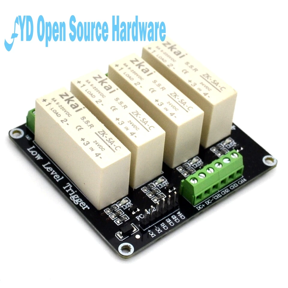 4 канальные низкопусковые твердотельные релейные модули Стандартная нагрузка 5 А