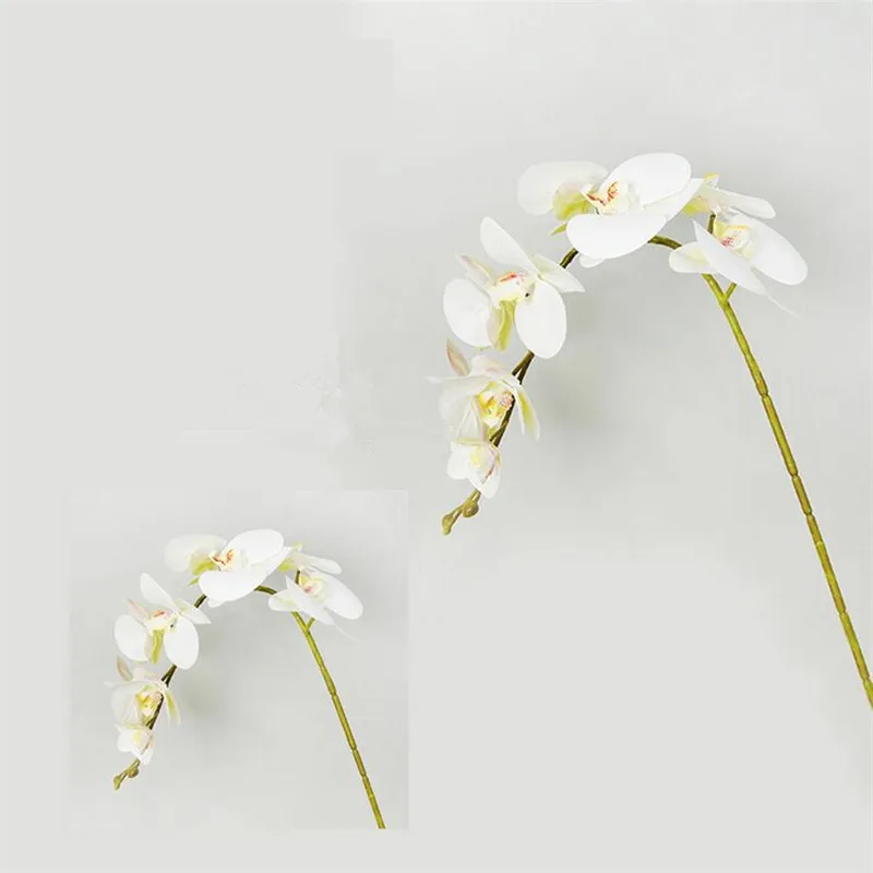 

Flone 9 Heads Artificial Butterfly Orchid Flowers Real Touch Butterfly Orchid Simulation Orchid Flowers Wedding Home Party Decor