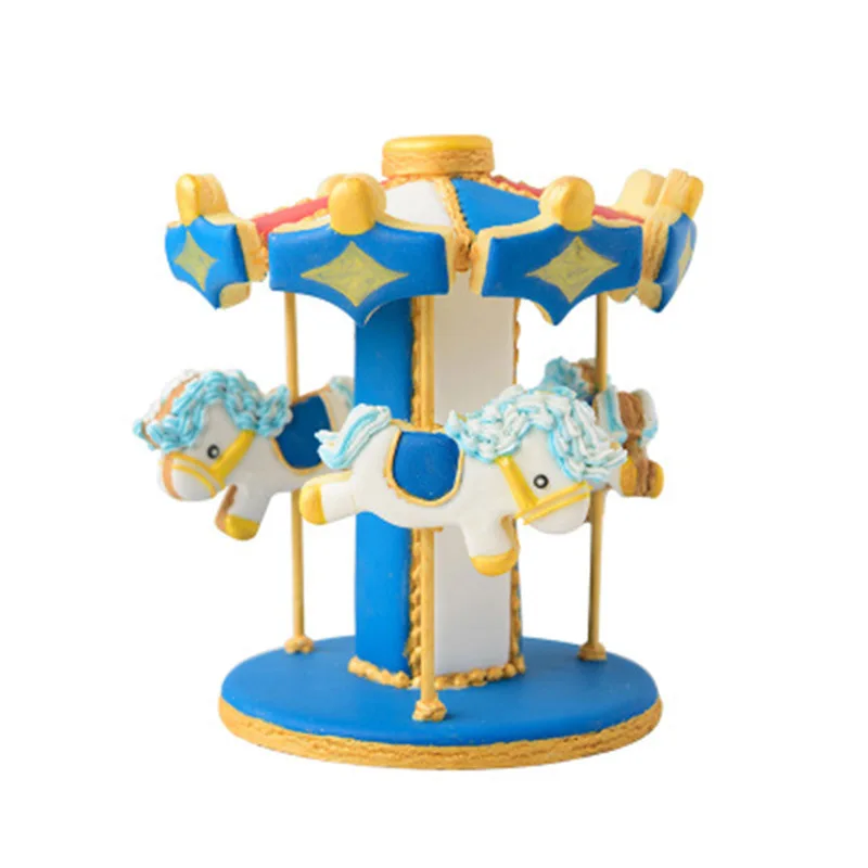 1 Набор мультяшная карусель Пластиковая форма для торта украшение помадки и