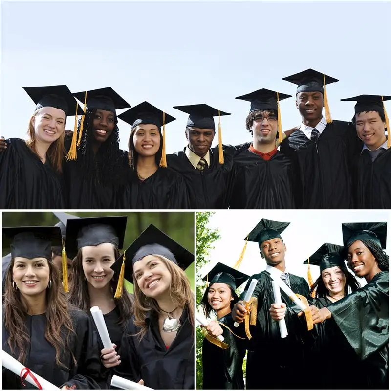 Новая Черная Ступка BESTOYARD для взрослых шапка выпускного аксессуар платья