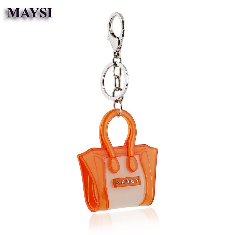 Женский брелок оранжевый акриловый Для женщин сумка очаровательная одежда