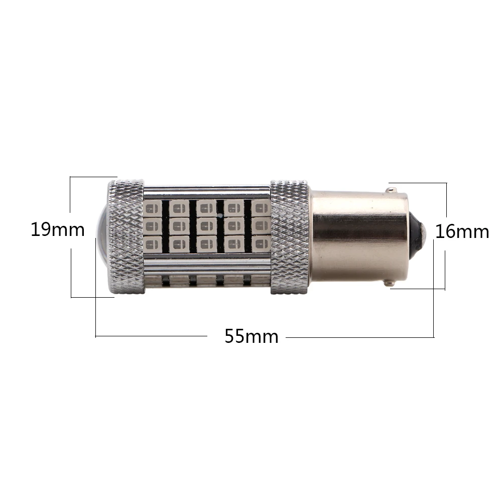 10 шт 12 V 2835 66 SMD светодиодный лампы 1156 BA15S 1157 BAY15D 6500 8000 K Авто поворотник обратный s