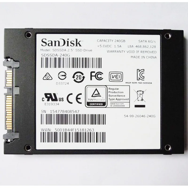 SanDisk SSD Plus 240 ГБ жесткий диск Drevo HDD жестких дисков для ноутбуков Sata3 2 5 Disque мажор faspeed