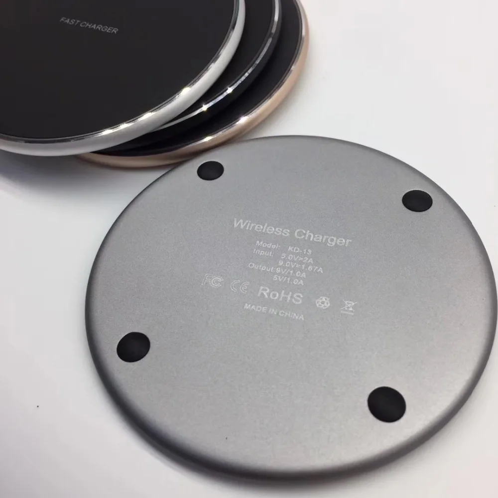 40 шт./лот новый стиль металлическая Беспроводная зарядная площадка для iPhone X Qi