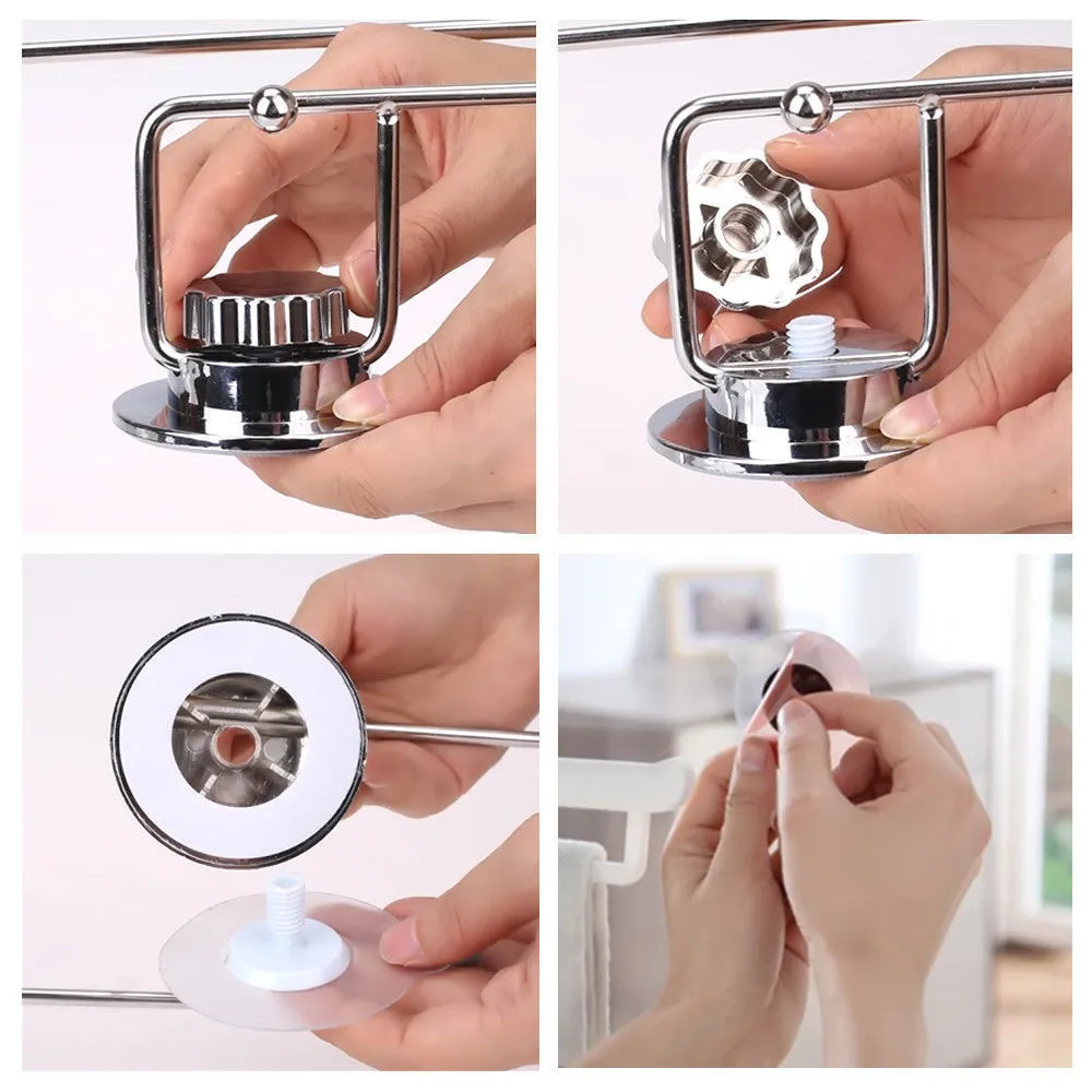 Bathroom Towel rack Stainless Steel Long Roll Paper Suction Cup Rack Wall Mounted Holder Accessories | Дом и сад