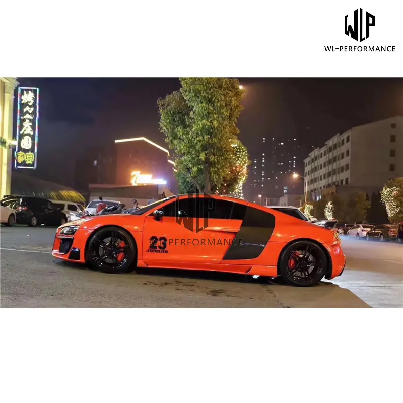 R8 Высокое качество FRP автомобильные комплекты кузова передний бампер задний бампер боковые юбки автомобильный Стайлинг для Audi TT R8 автомобильный комплект кузова