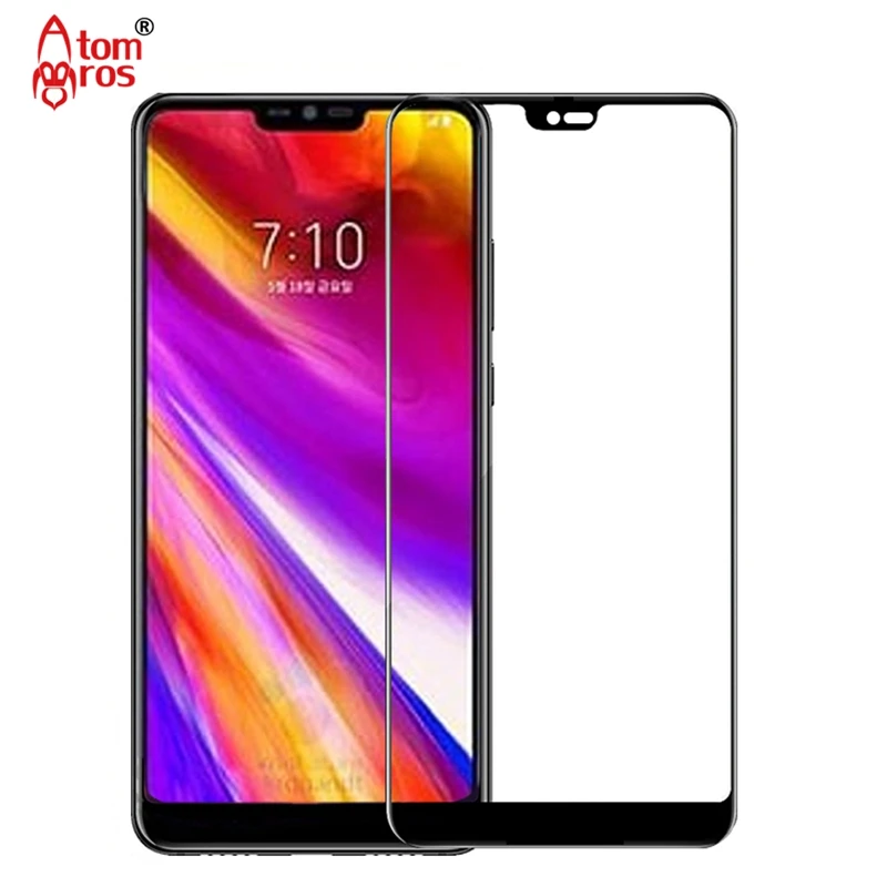 

AtomBros 2.5D Full Cover Tempered Glass Screen Protector for LG G7 Protective Screen Film Guard