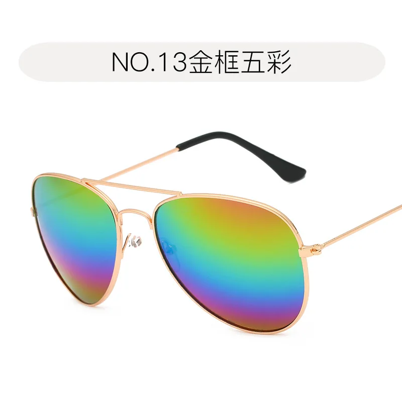 Gold frame Color Hindfield ladies sunglasses Men women Goggle UV400 Europe and America fashion Accessories Trends neutral Beach Sun Glasses - Цвет линз: Gold frame Color