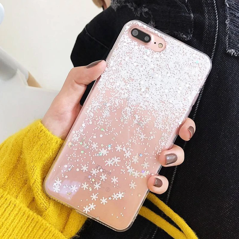 Zxtrby Прекрасный Снежинка чехол для телефона iPhone 6 6S 7 8 Plus X задняя крышка Модный