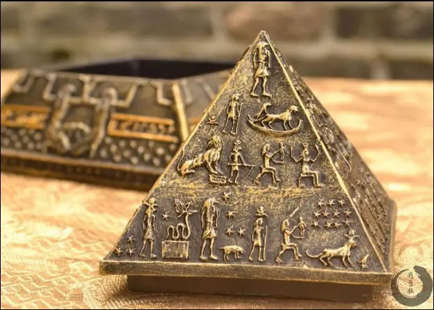 

Ancient Egypt Khufu Pyramid model creative small ornaments decorative crafts jewelry box gift Home Furnishing Free shipping