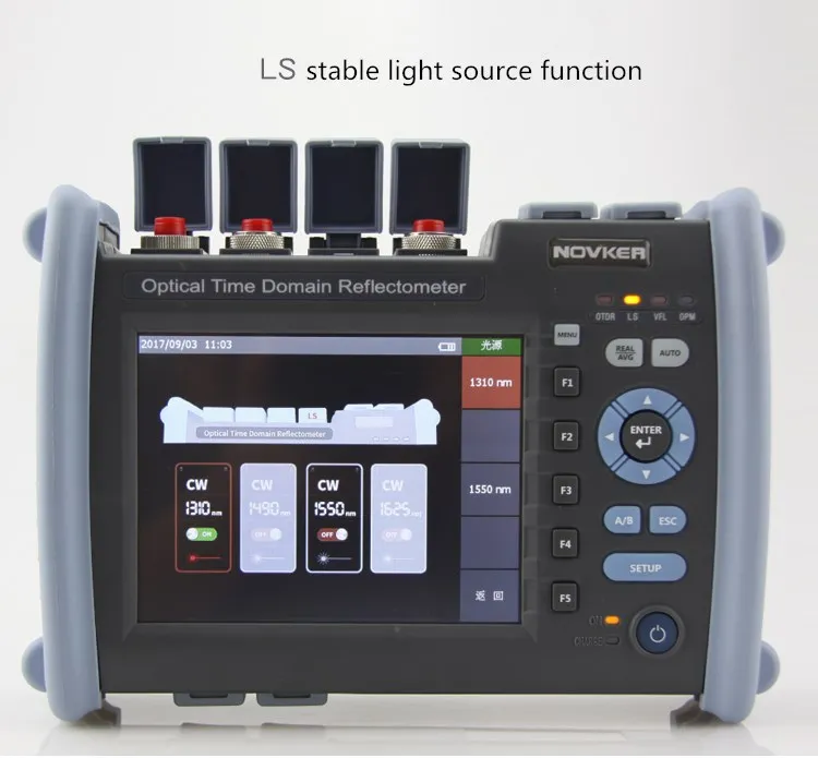 NK6000 волоконно оптический OTDR 850/1300nm 26/28dB Оптический измеритель коэффициента