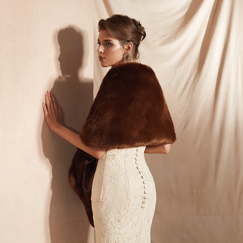 Женское свадебное болеро Forevergracedress элегантное мягкое пальто из искусственного